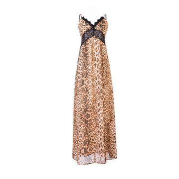 Vestido Encaje Cheetah Print
