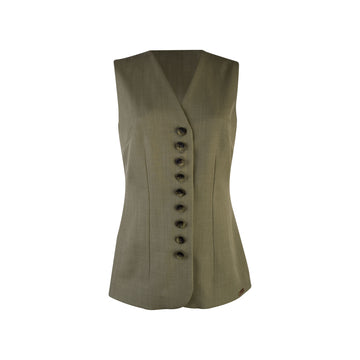 Chaleco Merino Verde