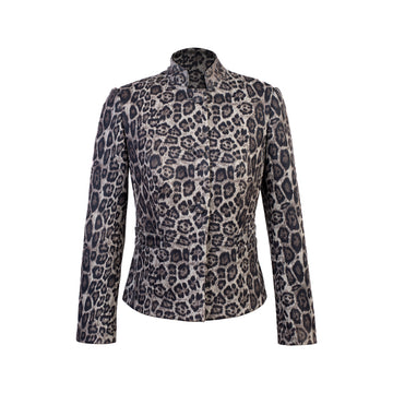 Saco Audacia Animal Print Marrón