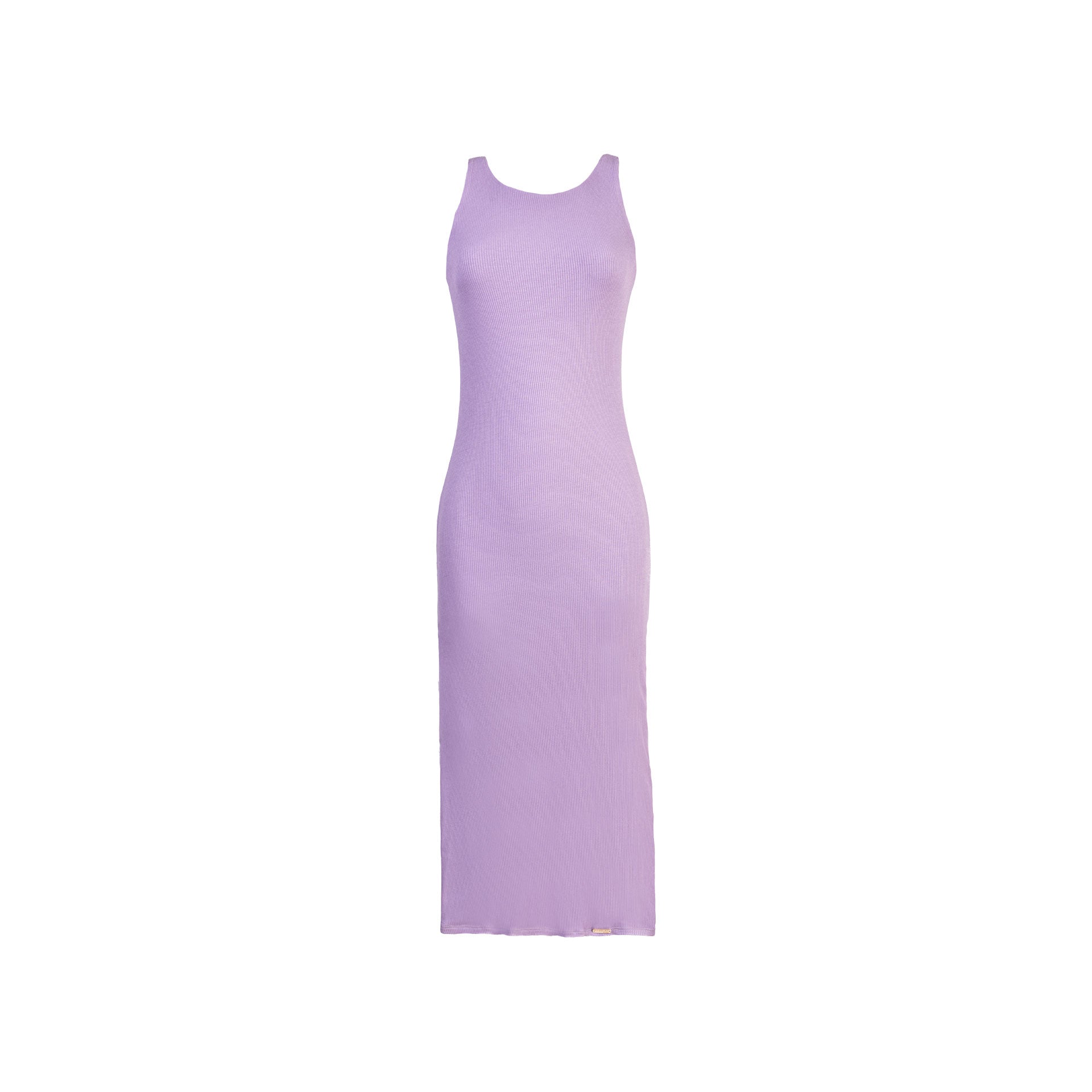 Vestido S/M Básico Entallado Lila