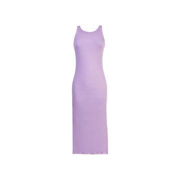 Vestido S/M Básico Entallado Lila