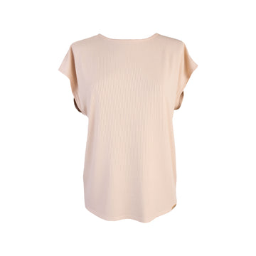 Polo Manga Kimono Beige