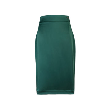 Falda Clásica Satin Verde