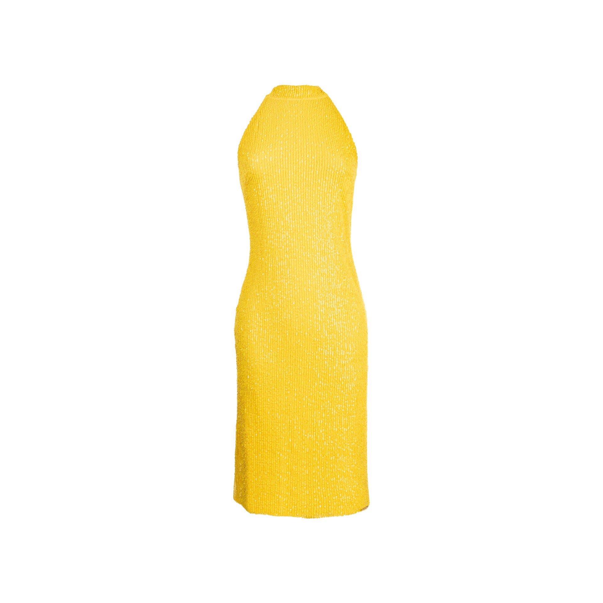 Vestido Lentejuela Amarillo