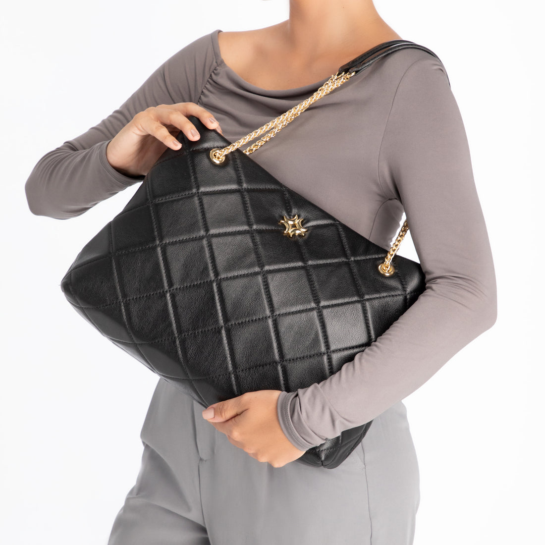 Bolso Tote Geometric Grande LDL 2000583