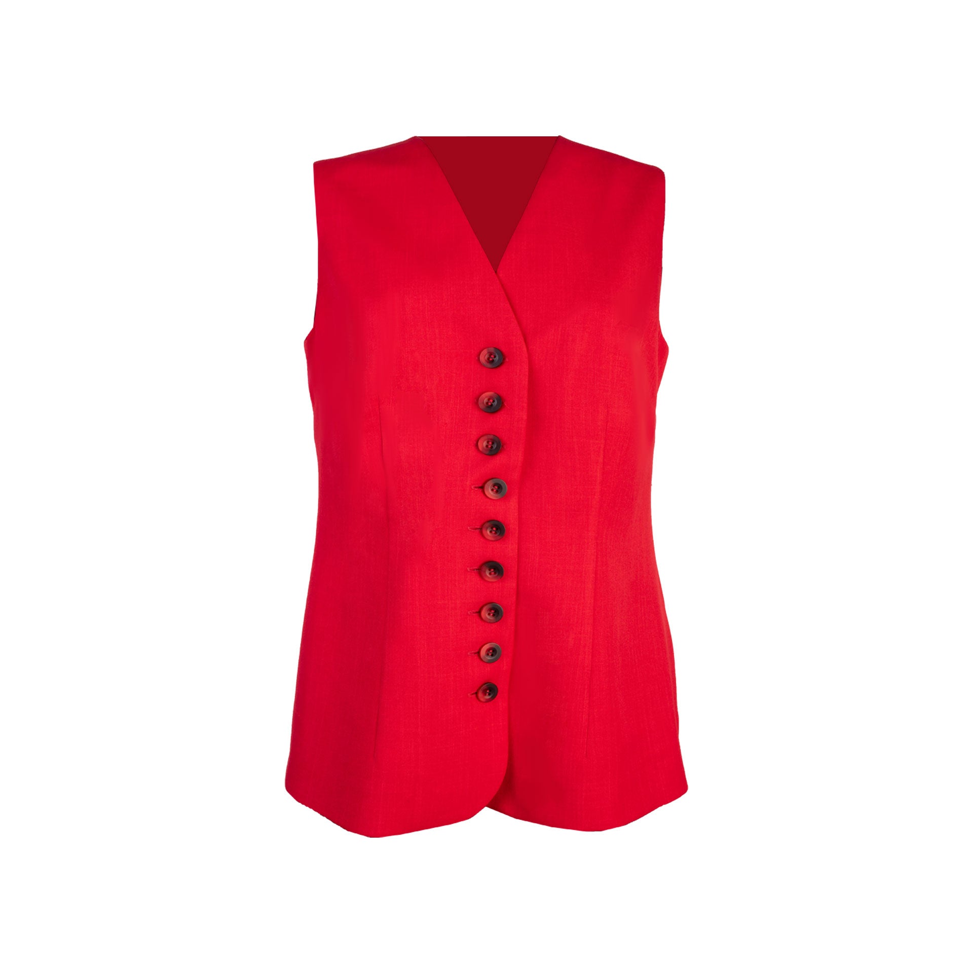 Chaleco Merino Rojo