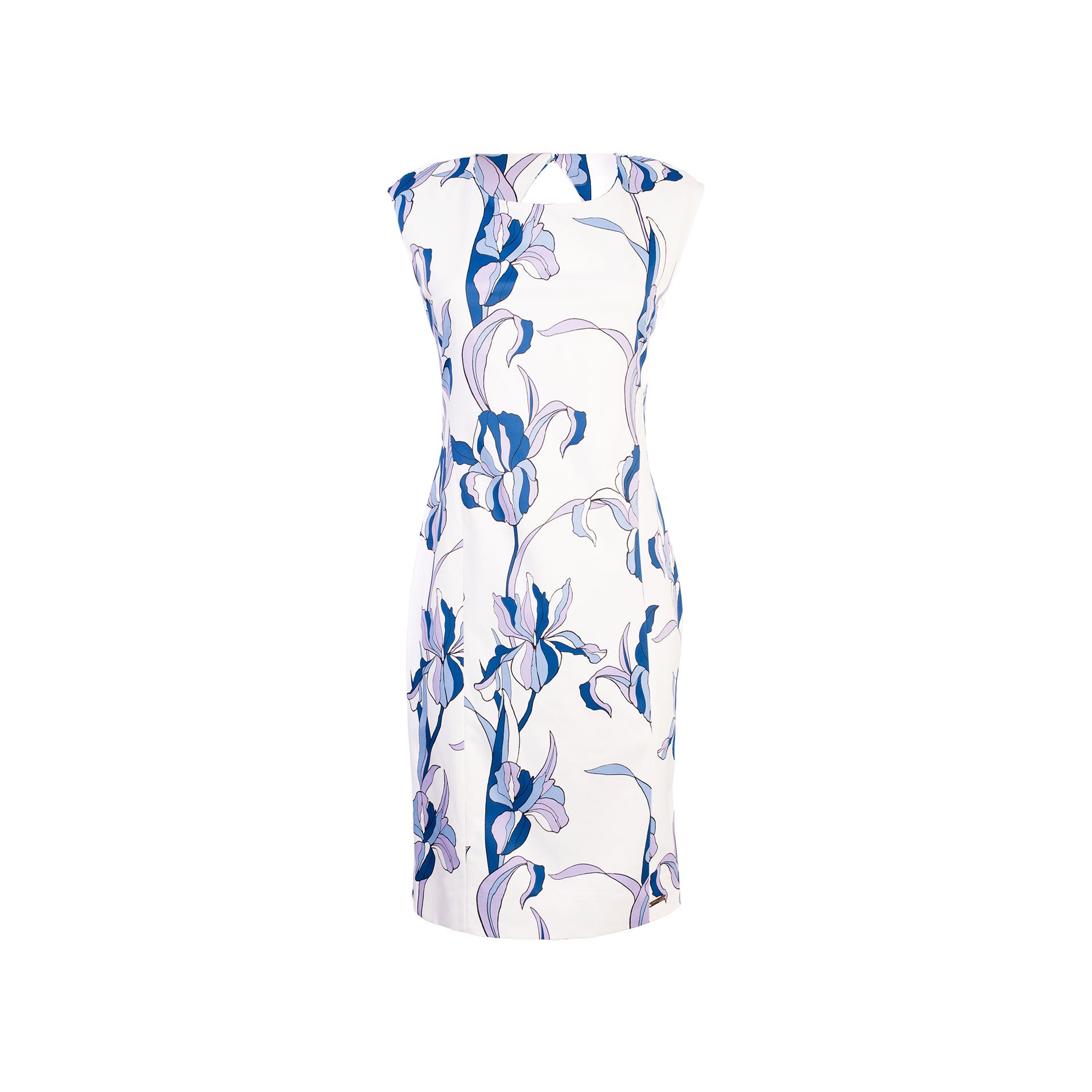 Vestido Escote Espalda Azul