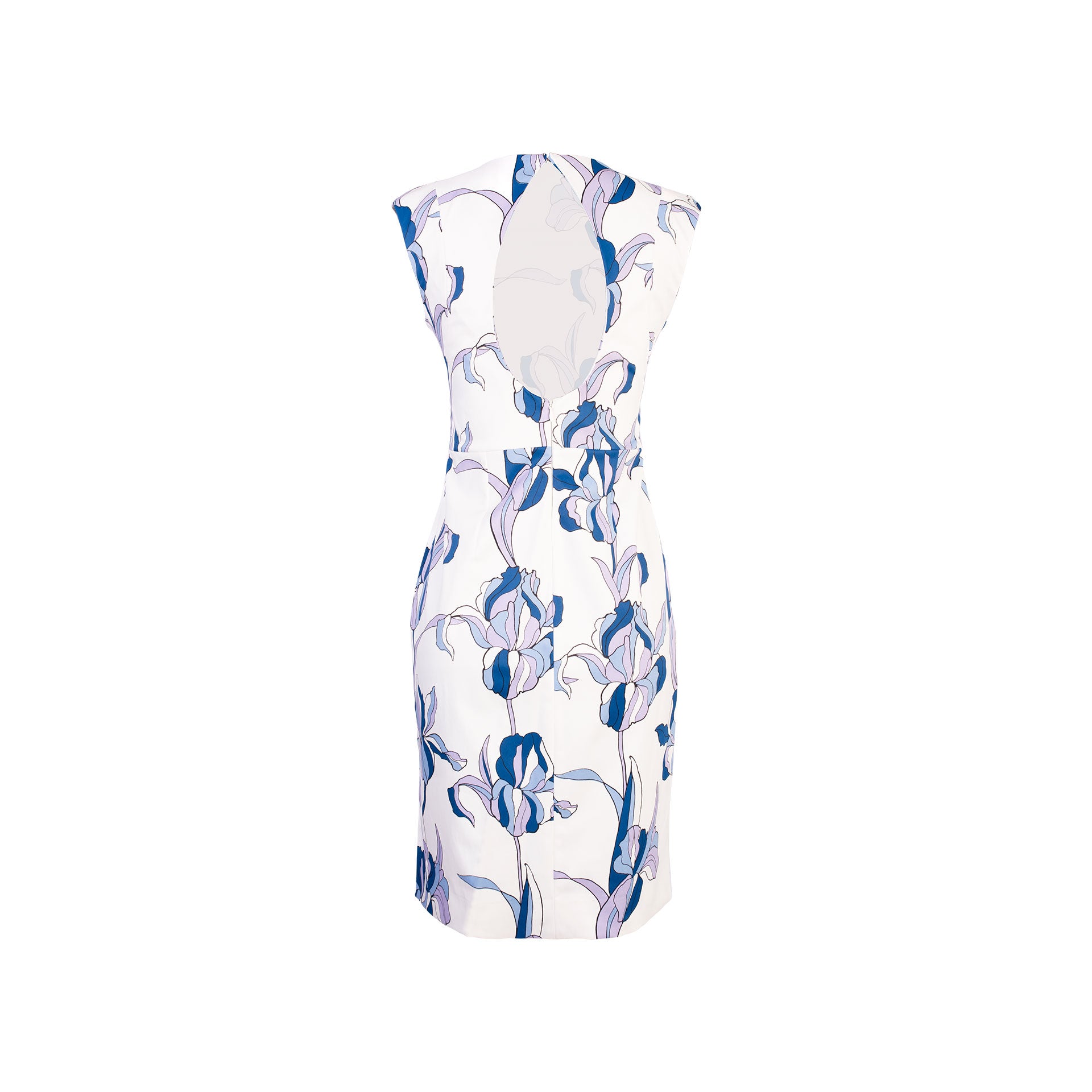 Vestido Escote Espalda Azul