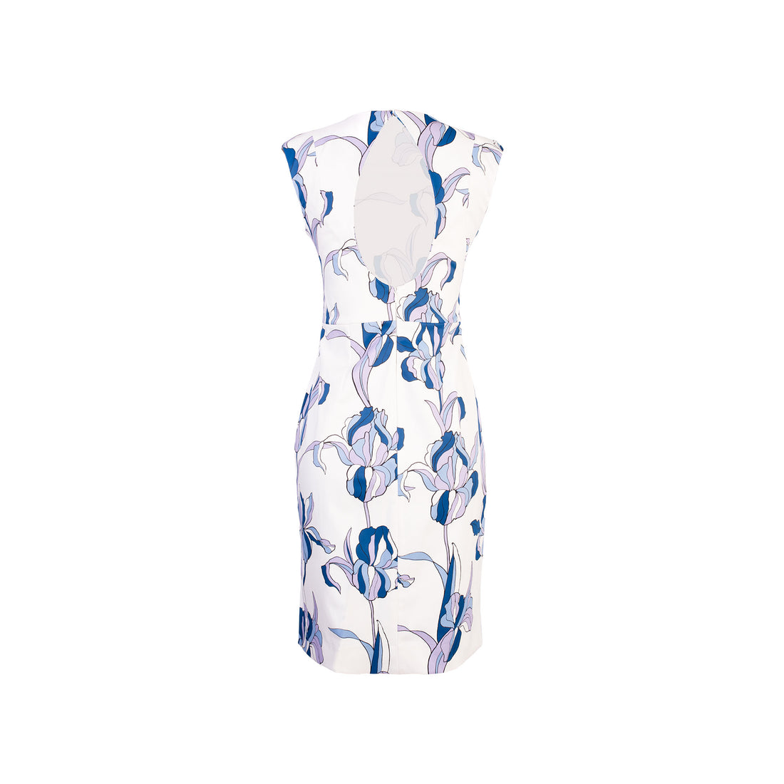 Vestido Escote Espalda Azul