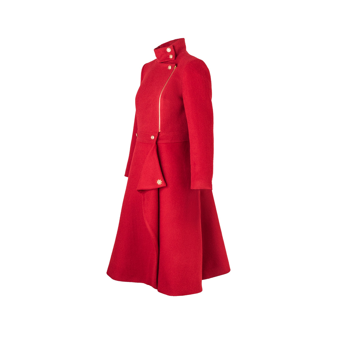 Abrigo Baby Alpaca Lorelei Rojo