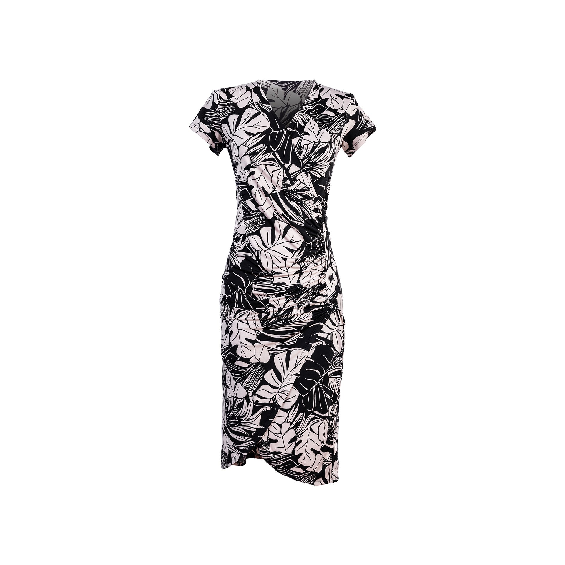Vestido Asimétrico Vinca Hueso