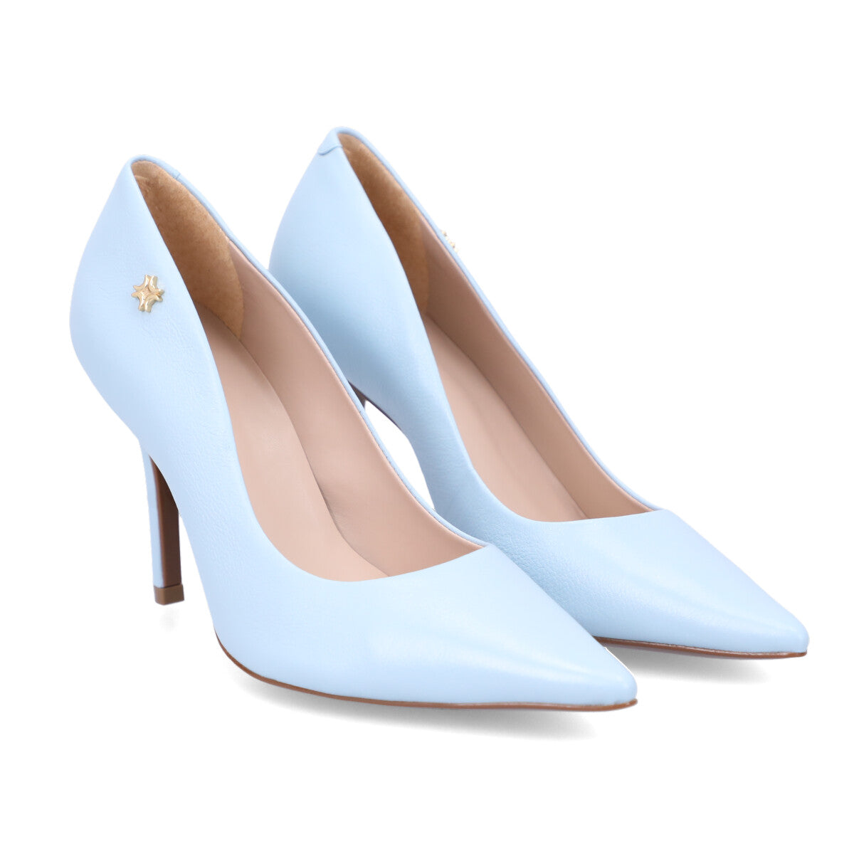 Tacones Azules Stilettos Zapatos Color Celeste Stiletto Azul Pepa