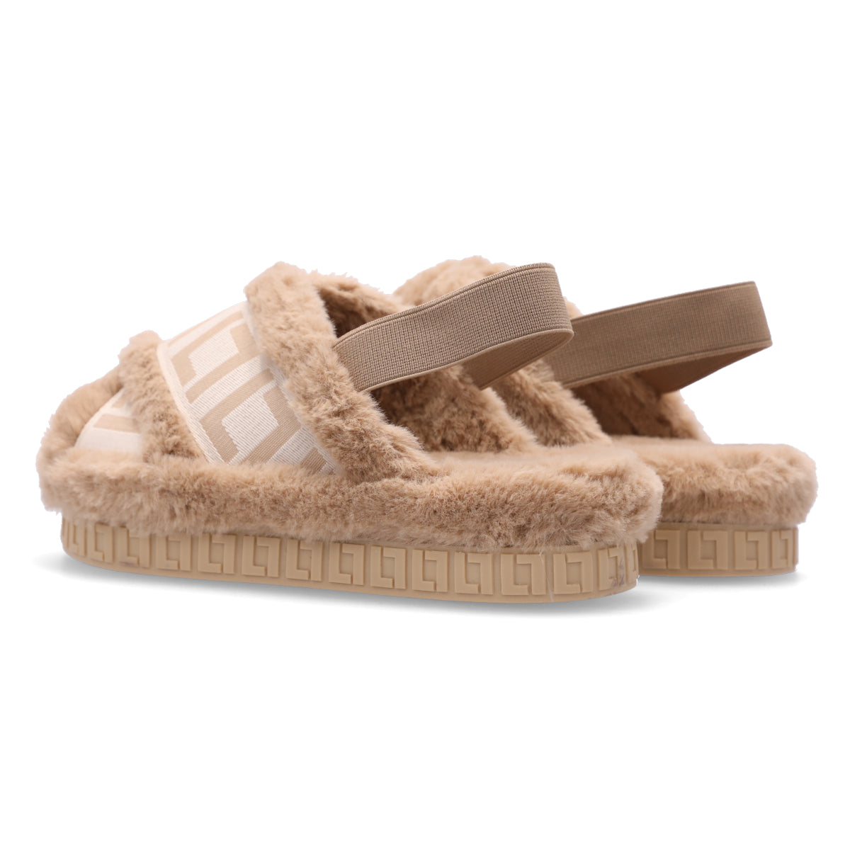 Sandalia Faux Fur LDL 60410001 Nocciola