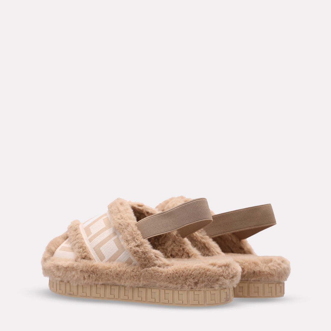 Sandalia Faux Fur LDL 60410001 Nocciola