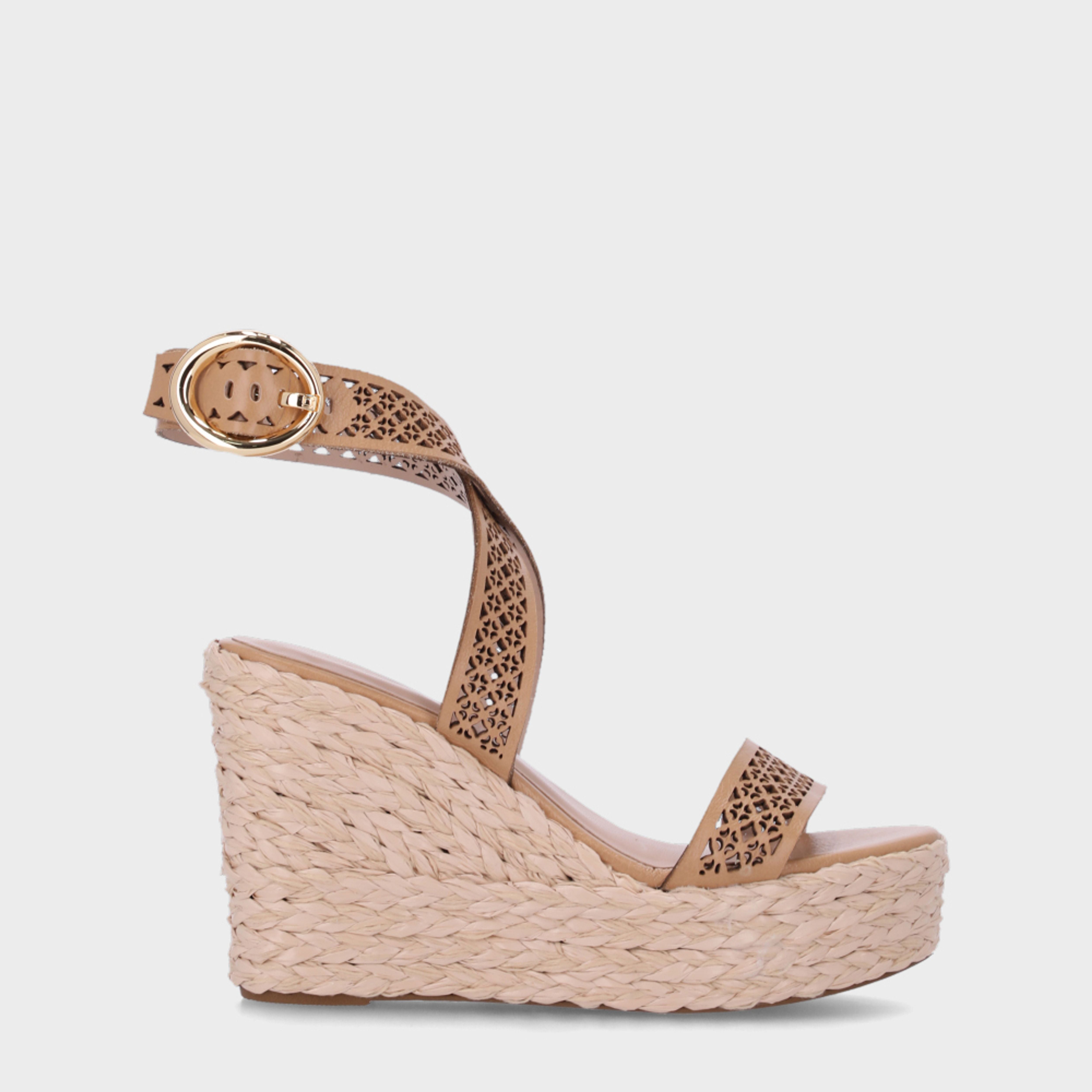 Sandalia Anabela Ankle Strap LDL 60440006