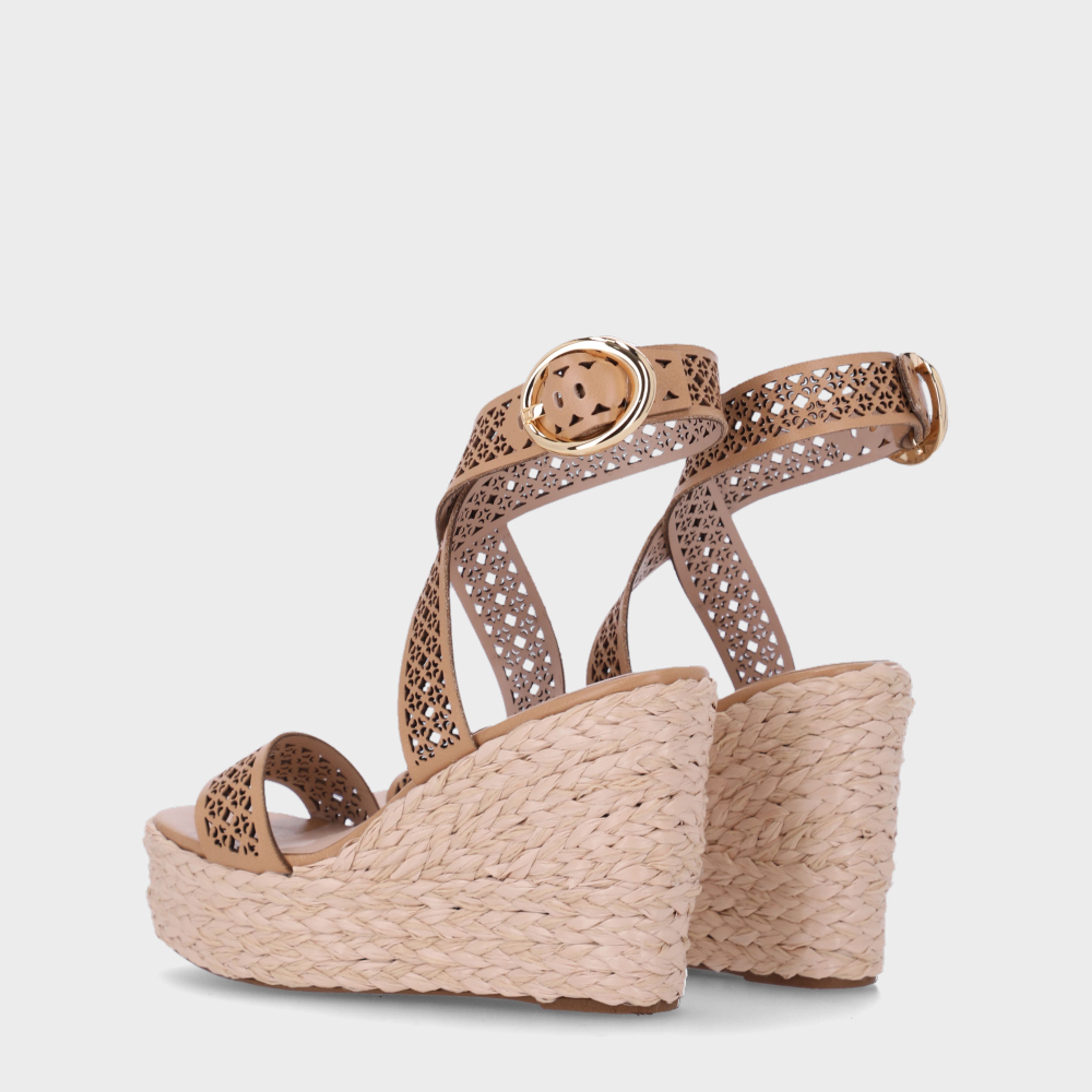 Sandalia Anabela Ankle Strap LDL 60440006