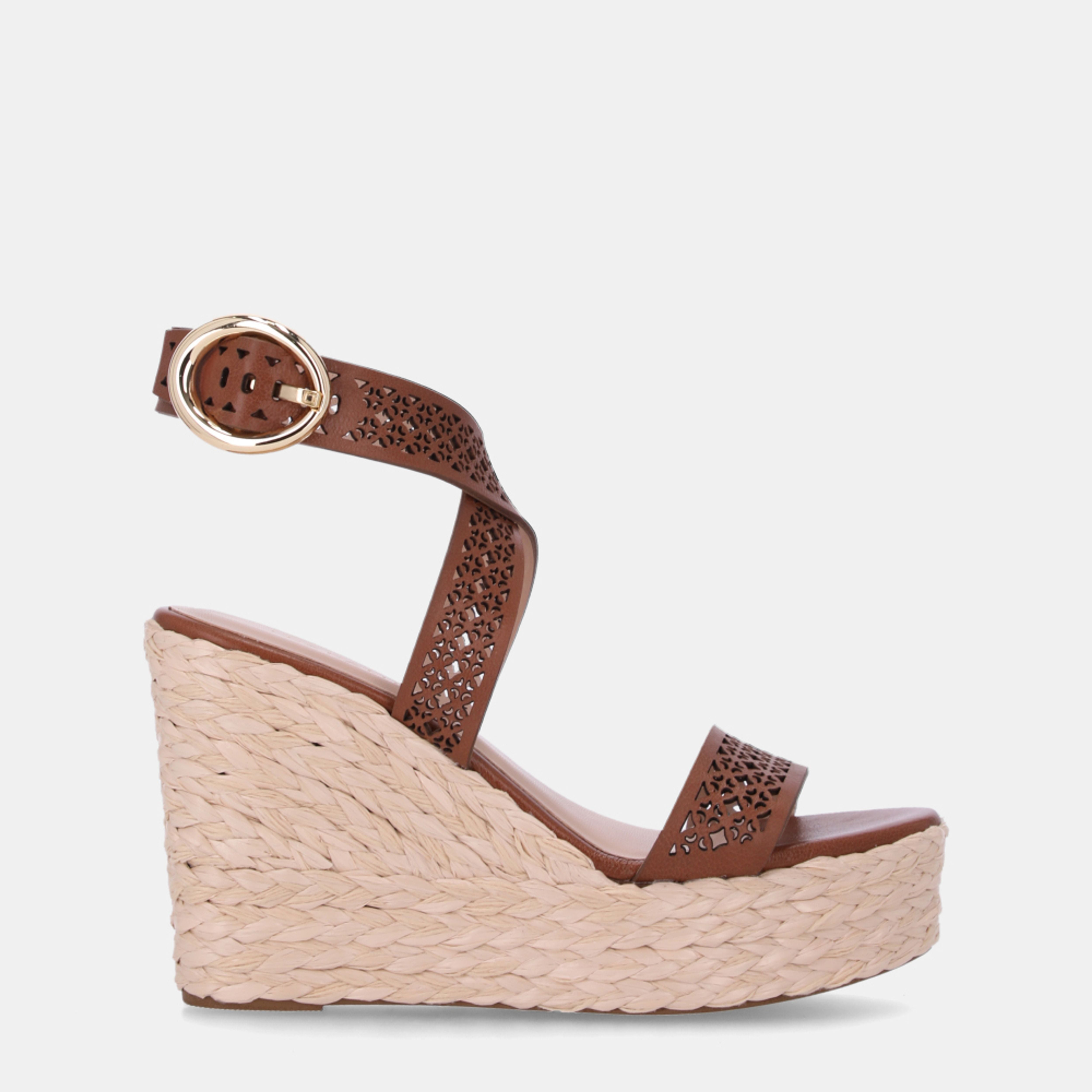 Sandalia Anabela Ankle Strap LDL 60440006