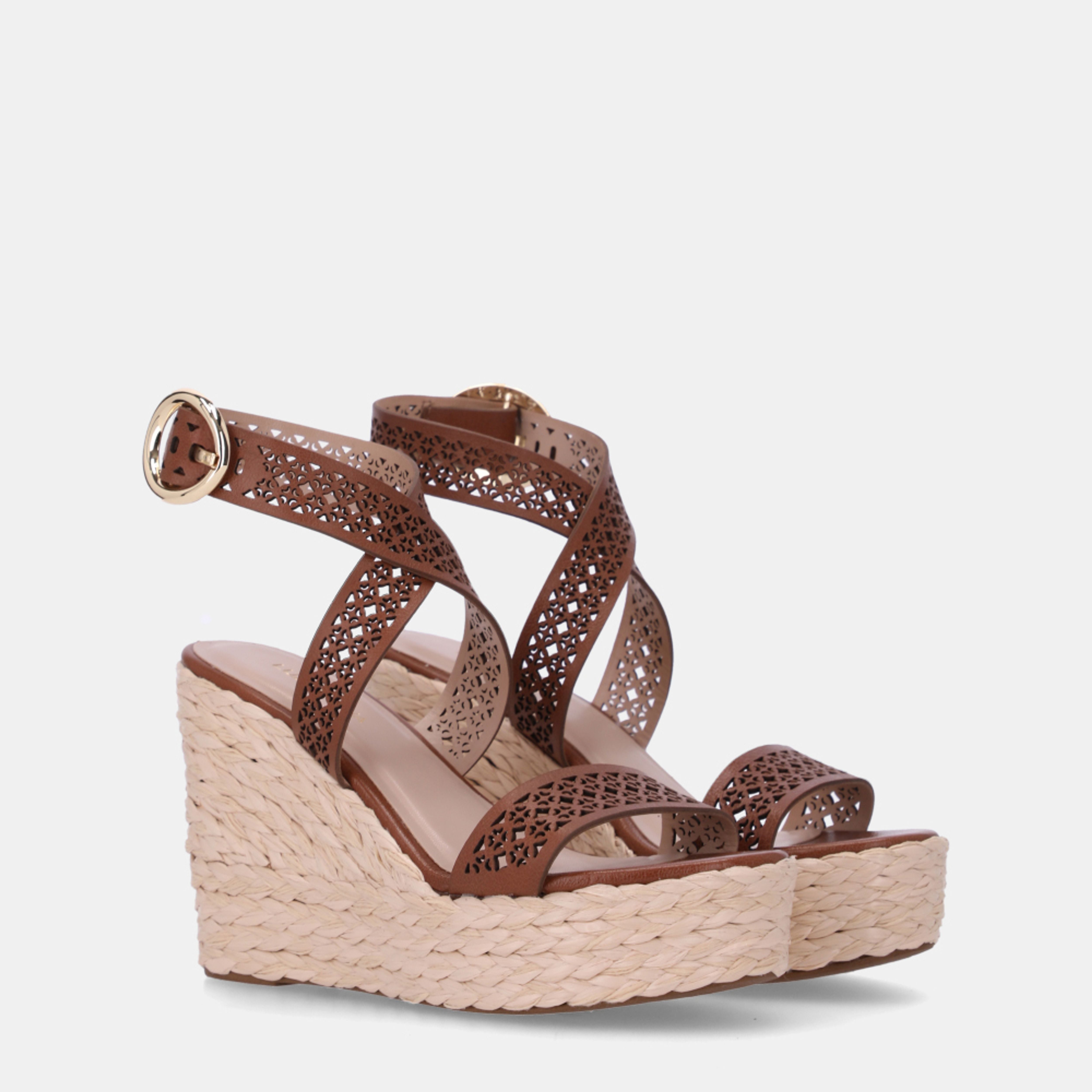 Sandalia Anabela Ankle Strap LDL 60440006