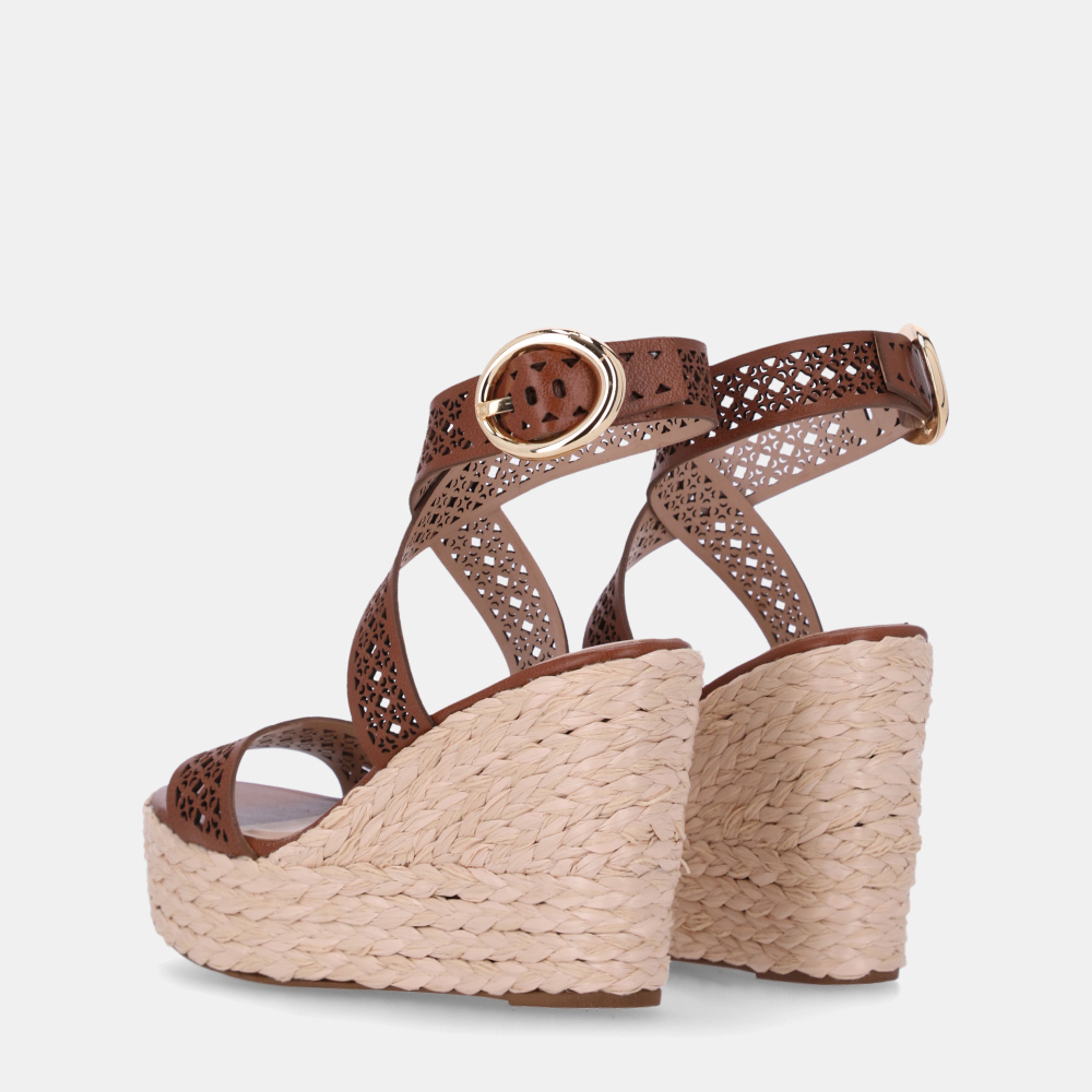 Sandalia Anabela Ankle Strap LDL 60440006