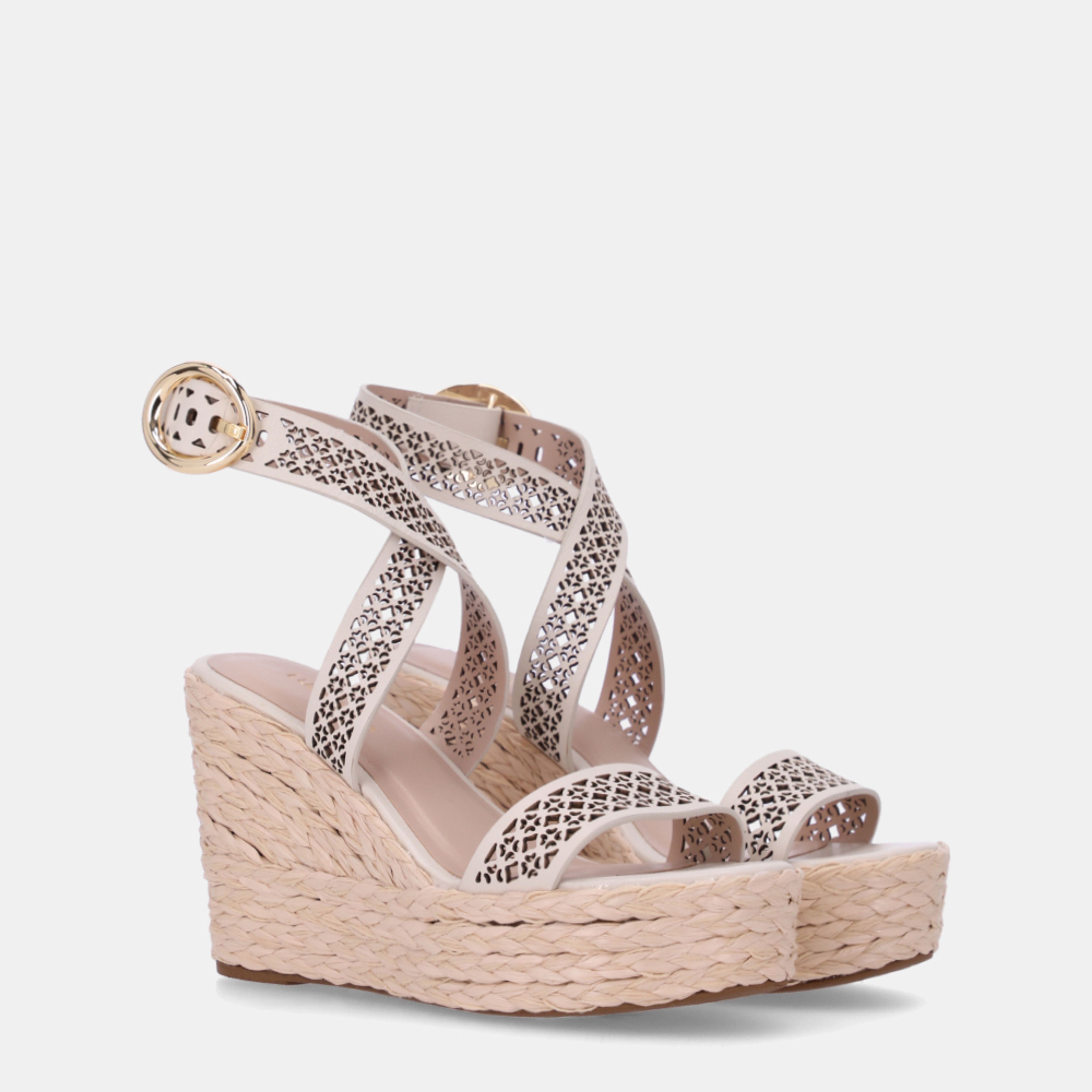 Sandalia Anabela Ankle Strap LDL 60440006
