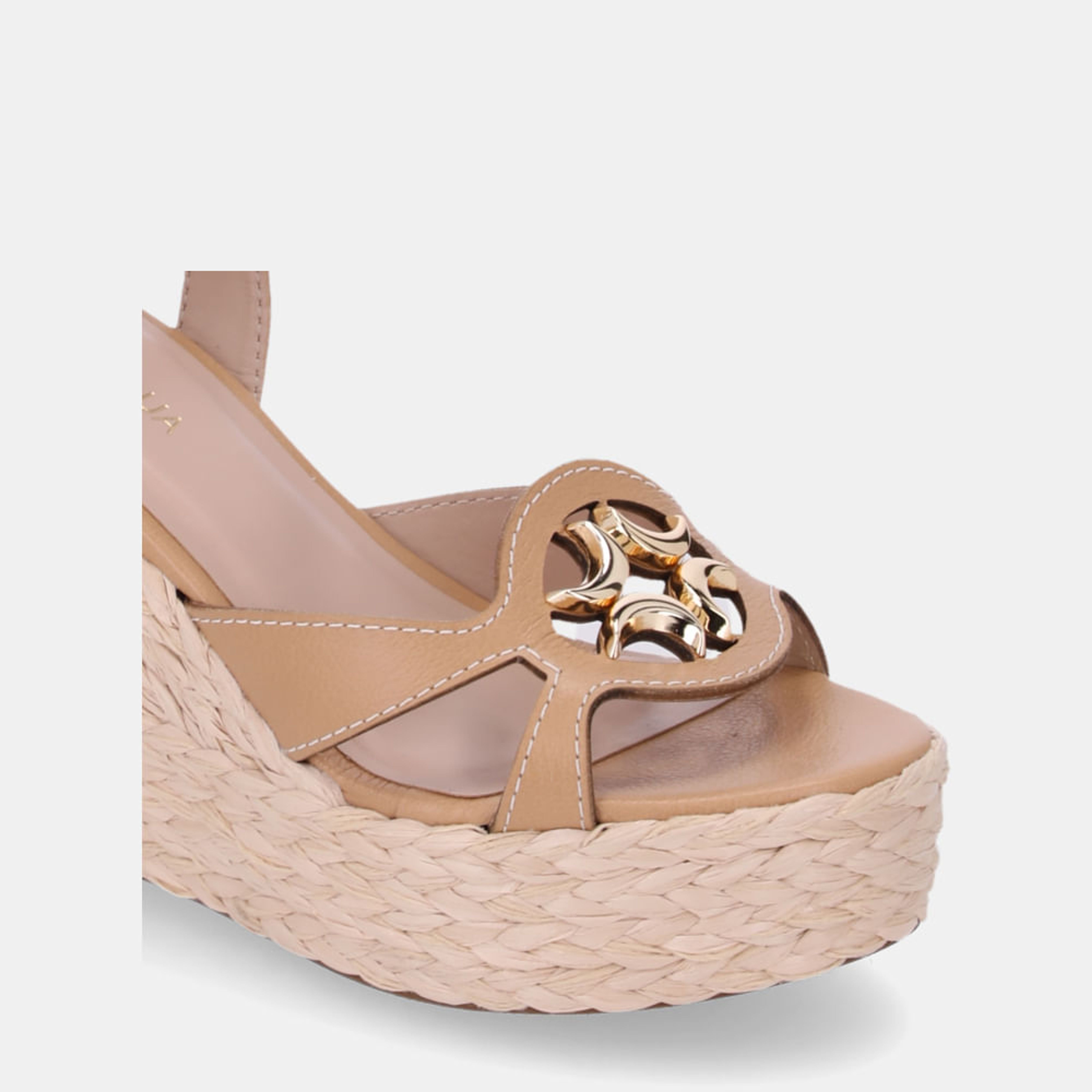 Sandalia Platform Moon Straw LDL 60440007