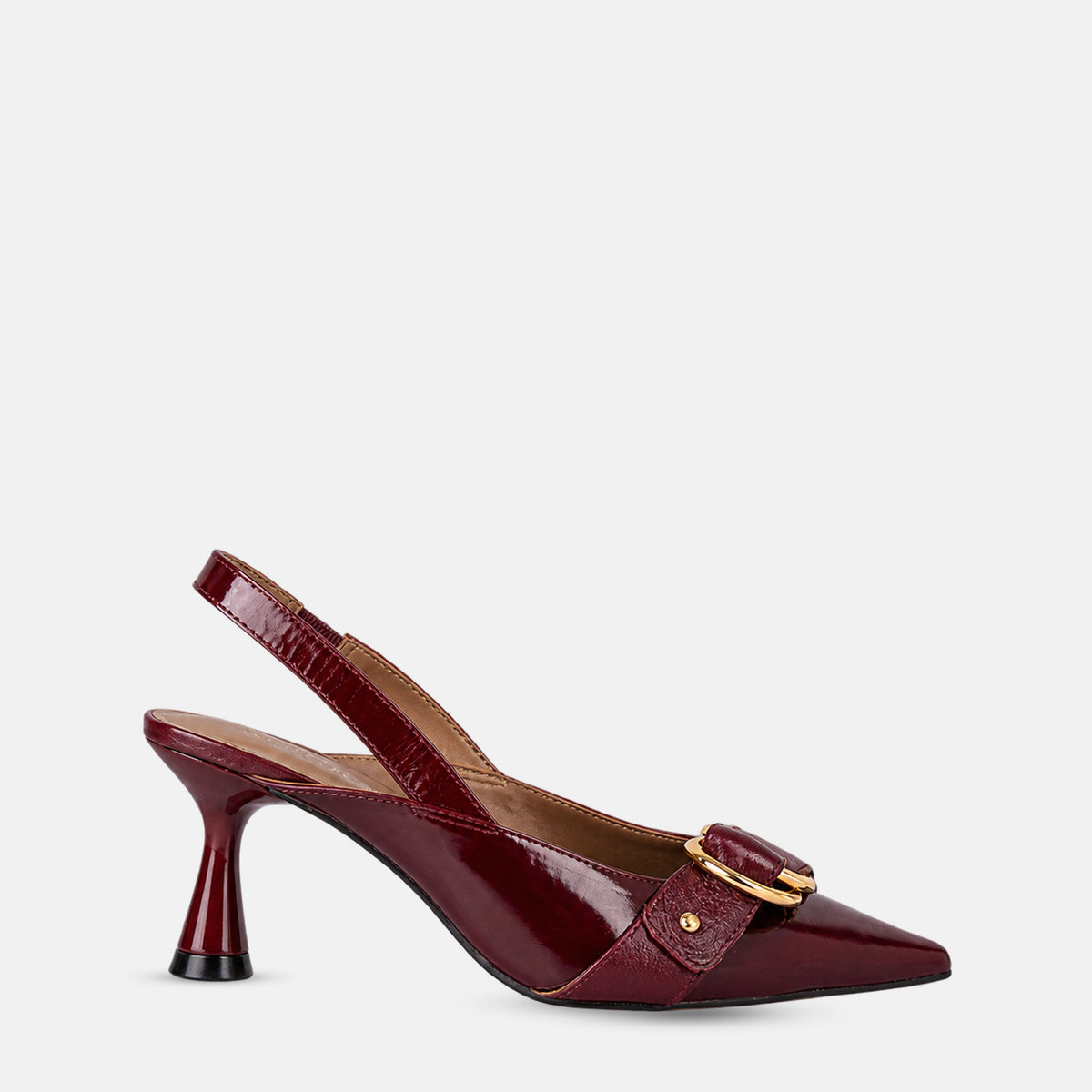 Zapato Slingback Dual-Ring Hourglass Heel