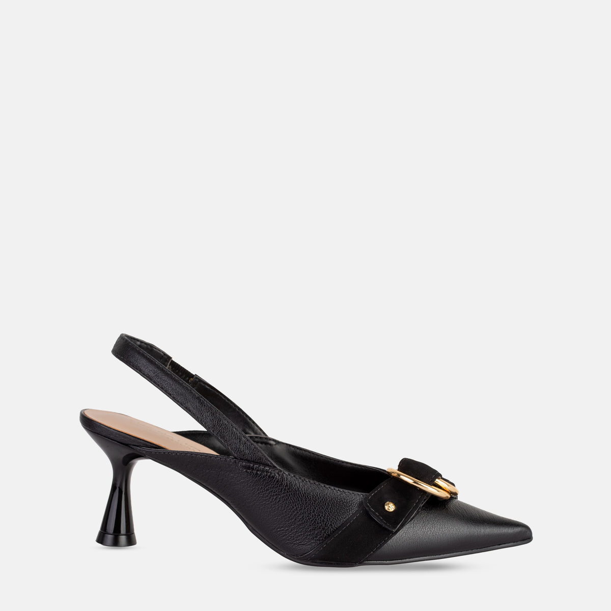 Zapato Slingback Dual-Ring Hourglass Heel