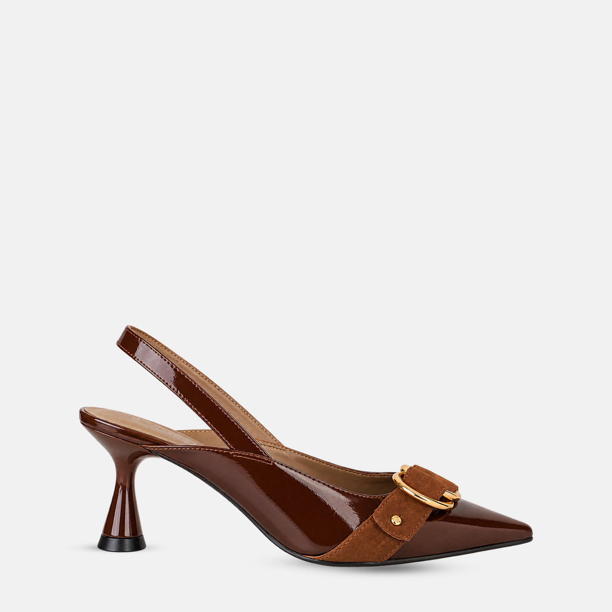 Zapato Slingback Dual-Ring Hourglass Heel