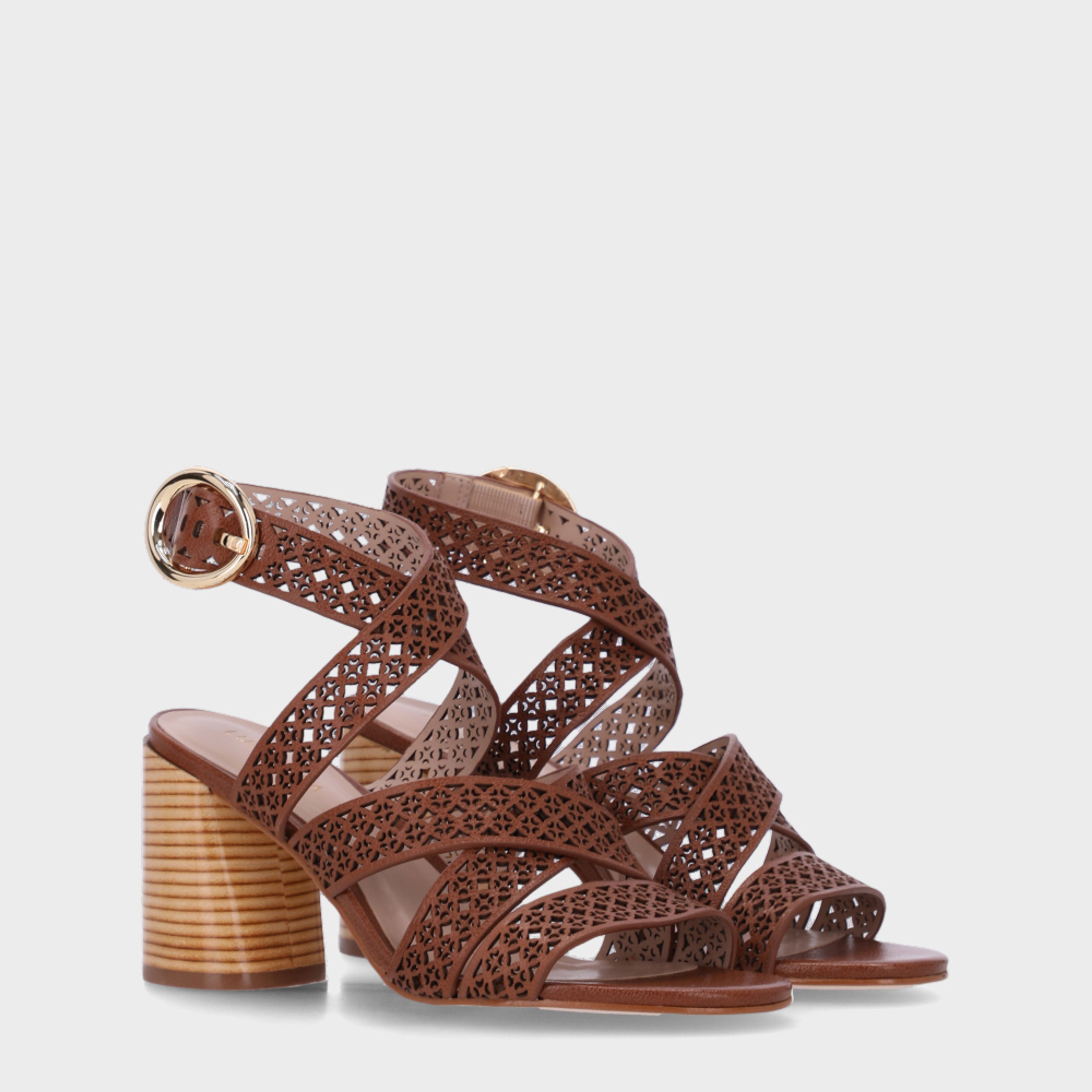 Sandalia Anabela Round Heel LDL 80930002