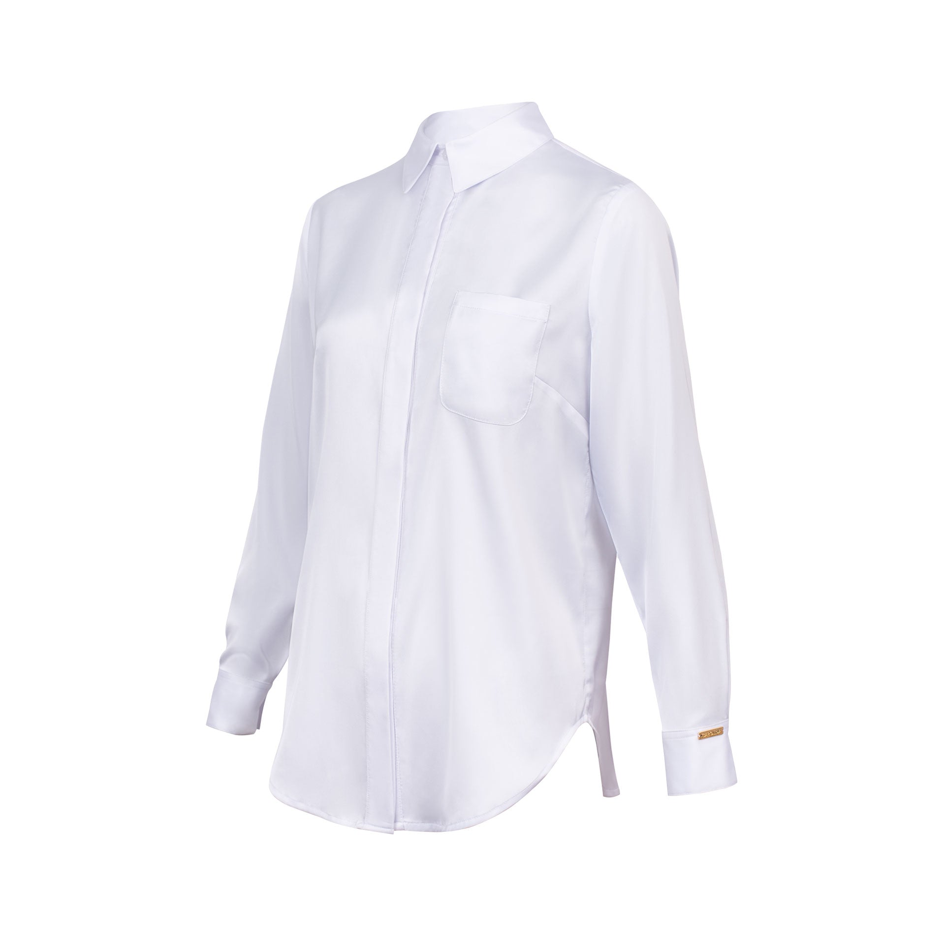 Blusa Clásica con Bolsillo Irene Blanco