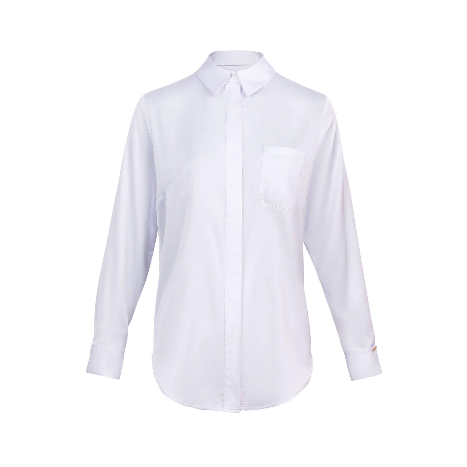 Blusa Clásica con Bolsillo Irene Blanco