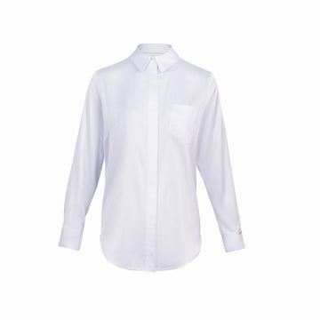 Blusa Clásica con Bolsillo Irene Blanco