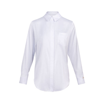 Blusa Clásica con Bolsillo Irene Blanco
