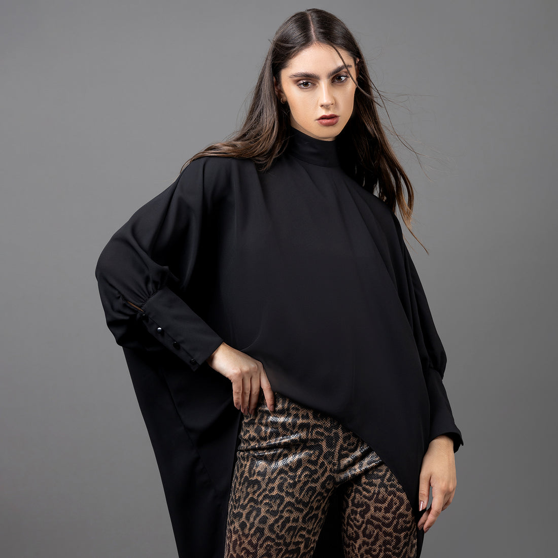 Blusa Maxi Chiffon Alyah