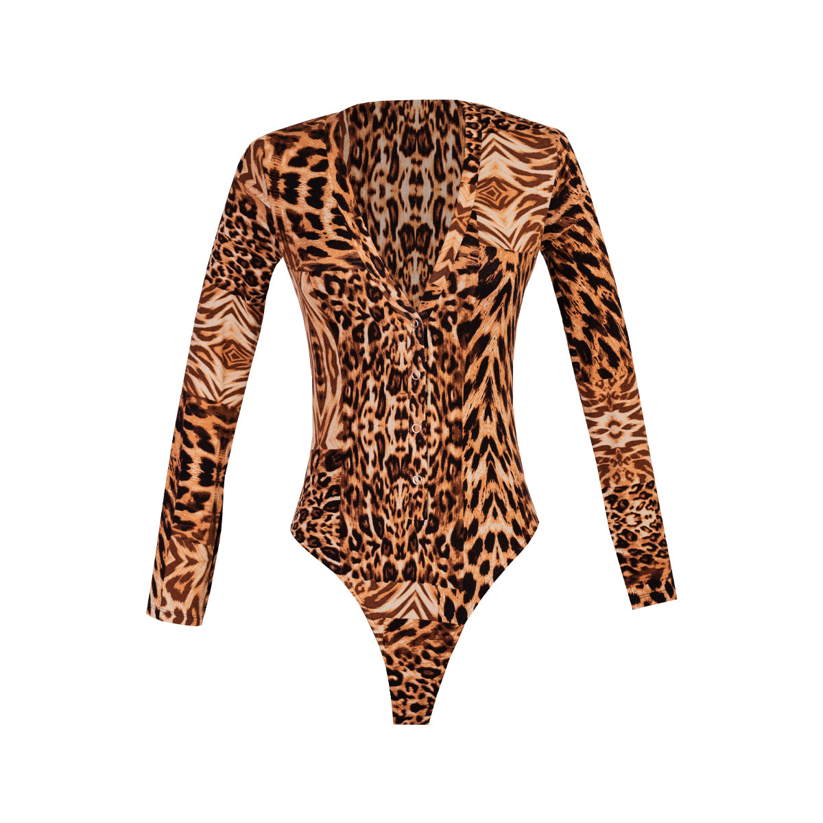 BODY M-L C/ PECHERA TERRACOTA MARRON DISEÑO