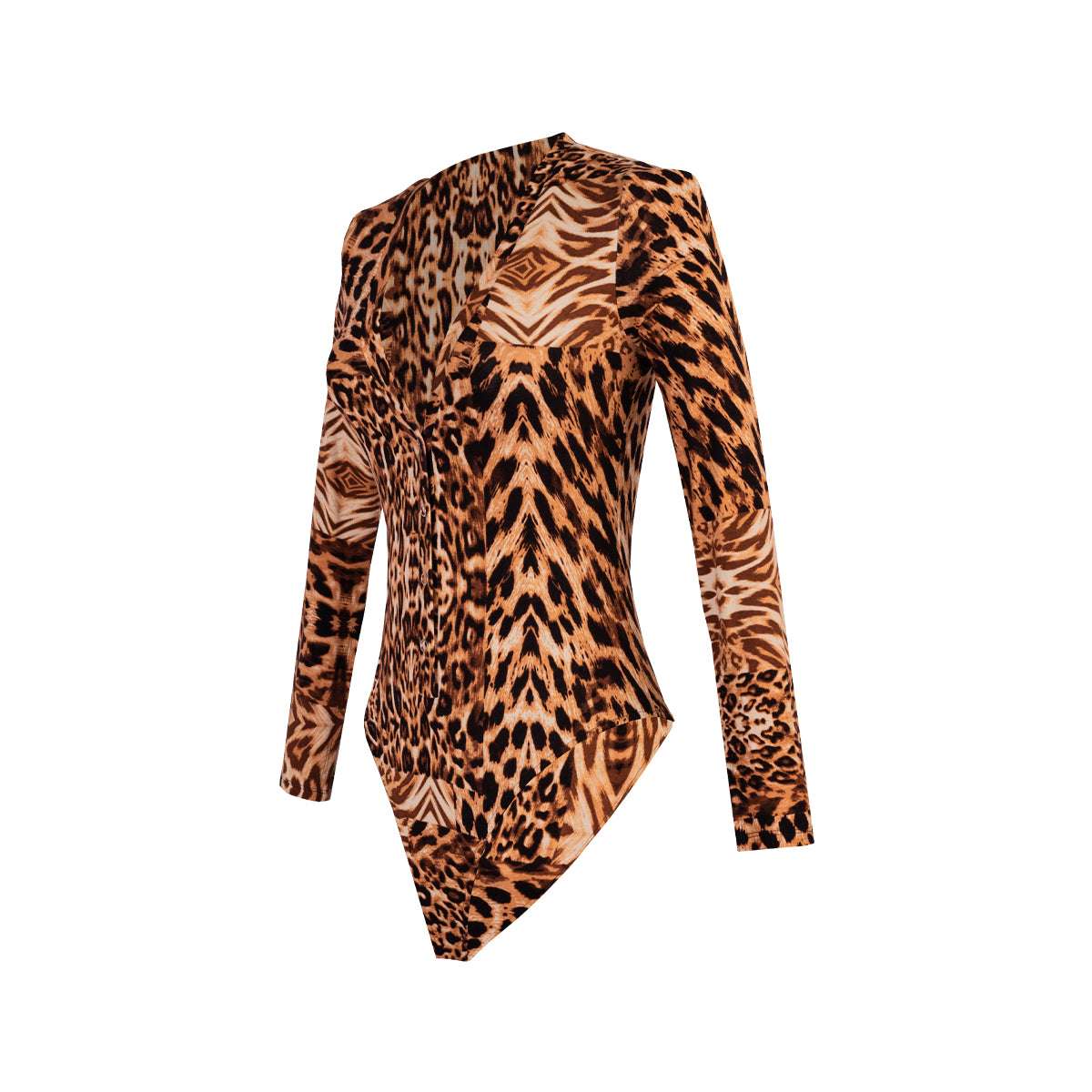 BODY M-L C/ PECHERA TERRACOTA MARRON DISEÑO