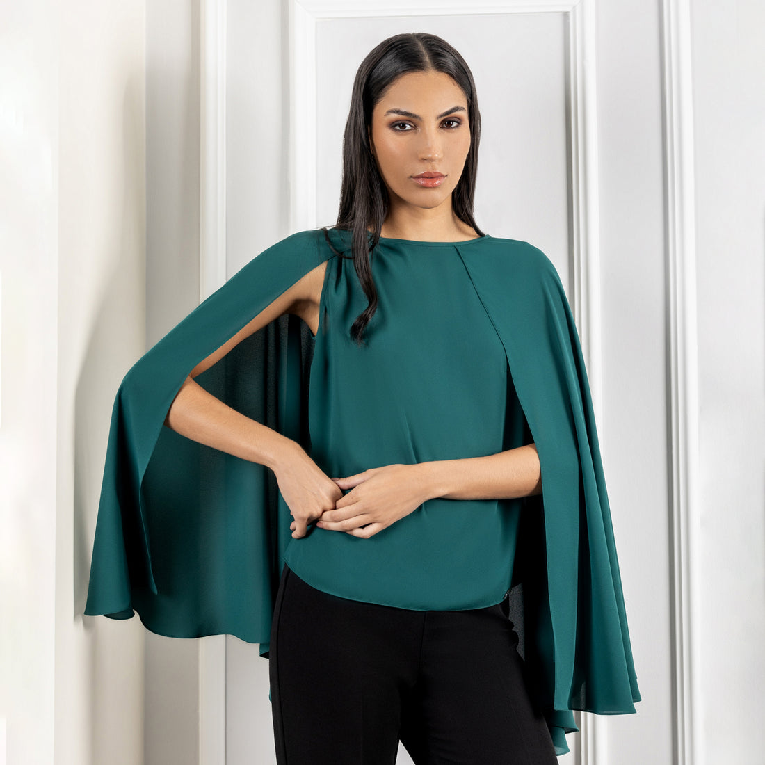 Blusa Estilo Capa Amauta Verde