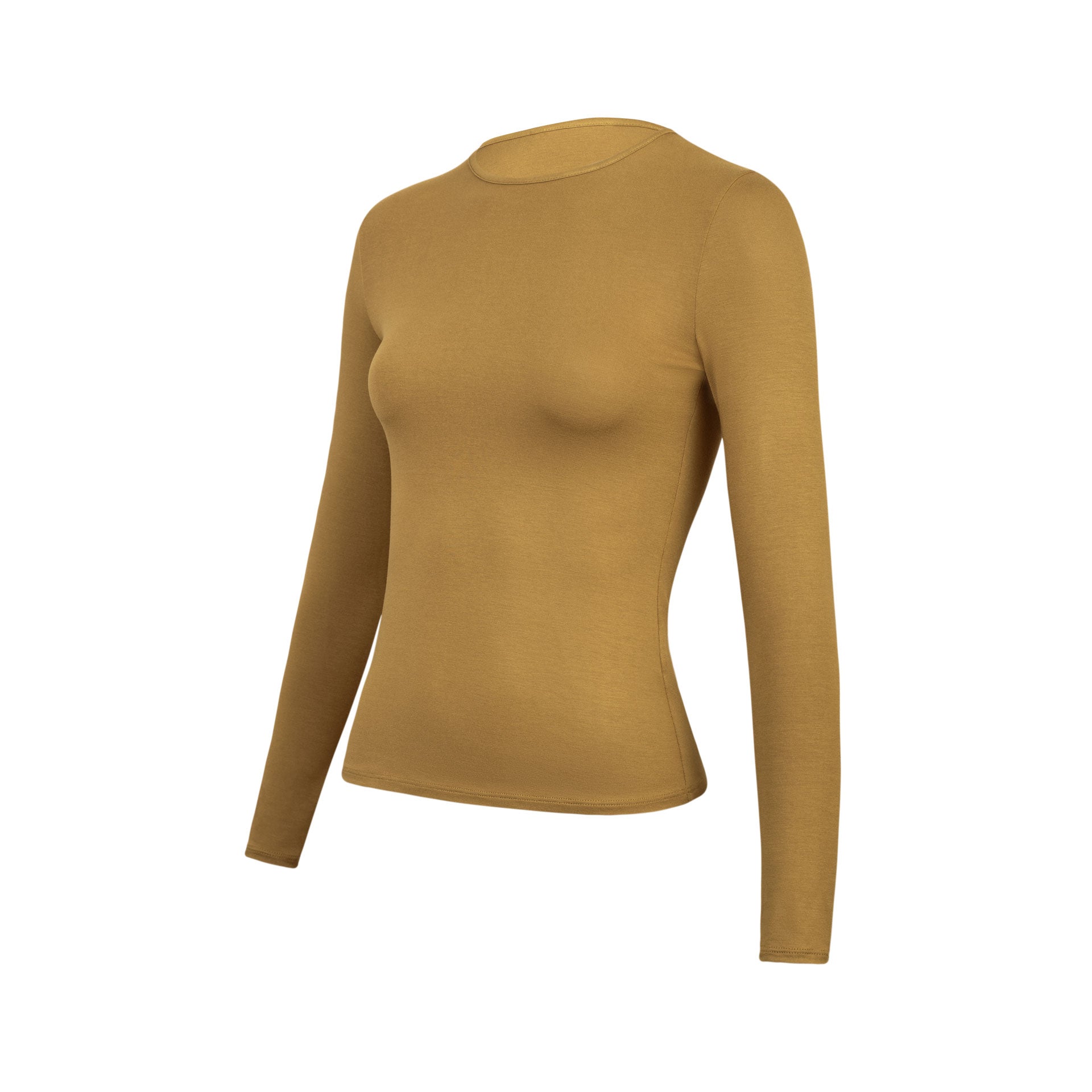 Polo Básico Vinca Cuello Redondo Camel
