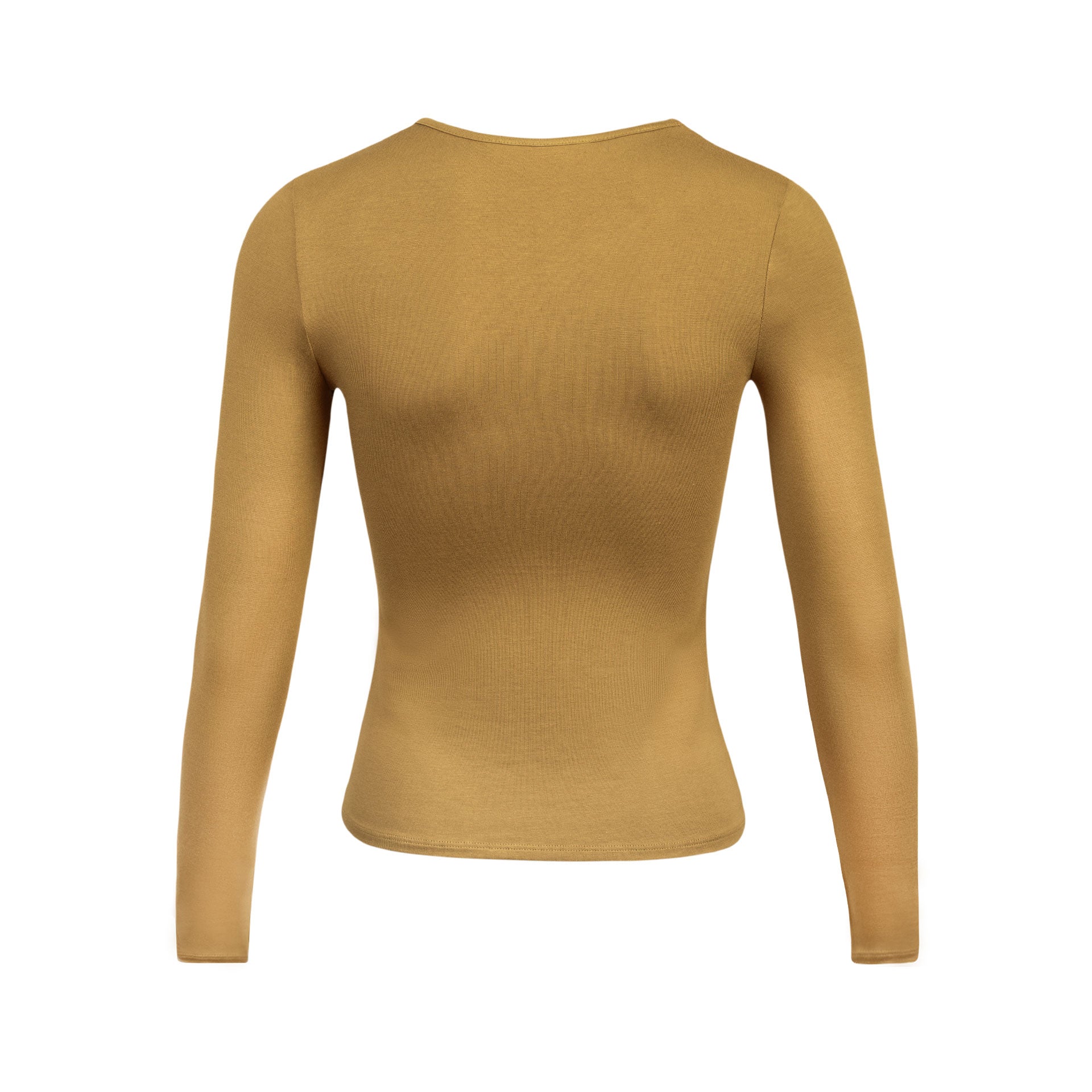 Polo Básico Vinca Cuello Redondo Camel