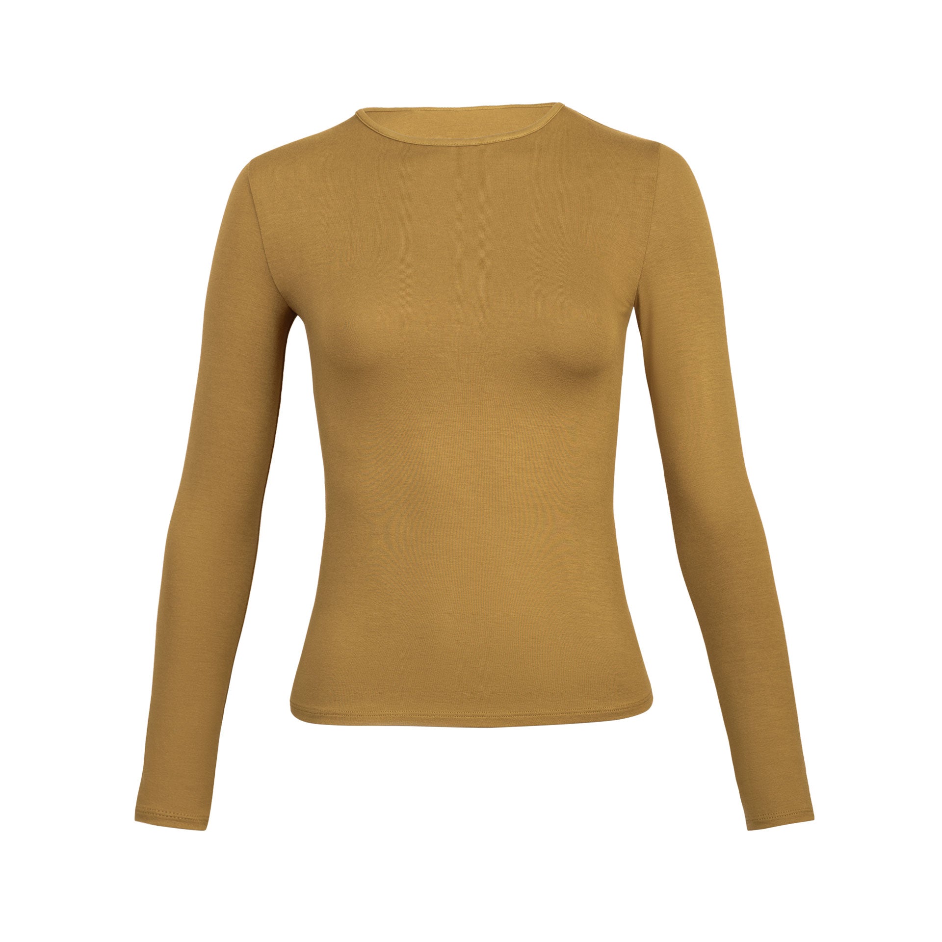 Polo Básico Vinca Cuello Redondo Camel