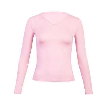 Polo Básico Vinca Cuello V Lila