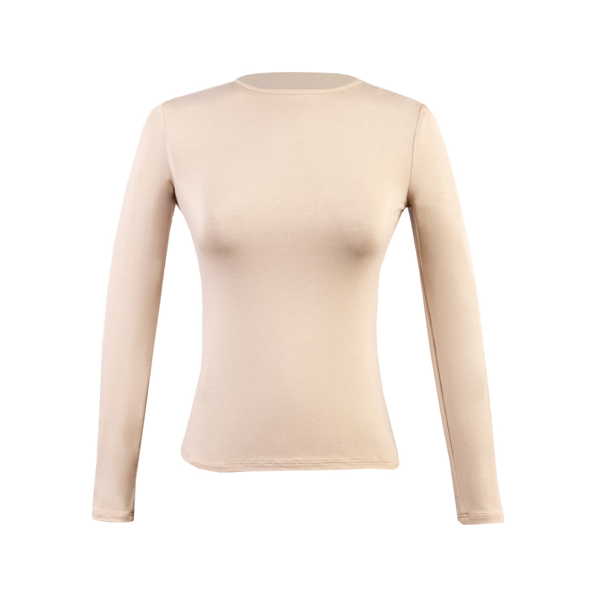 POLO M/L CUELLO REDONDO USAMBARA BEIGE