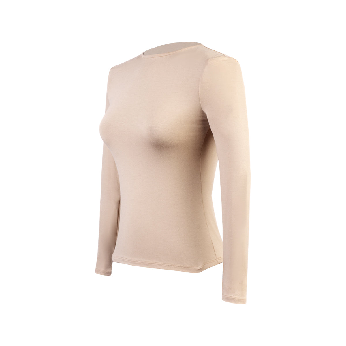 POLO M/L CUELLO REDONDO USAMBARA BEIGE