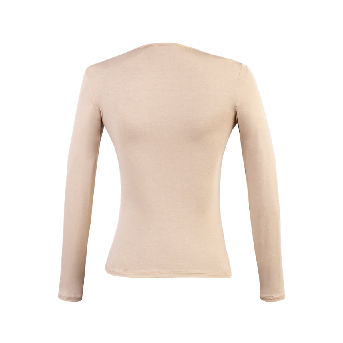 POLO M/L CUELLO REDONDO USAMBARA BEIGE