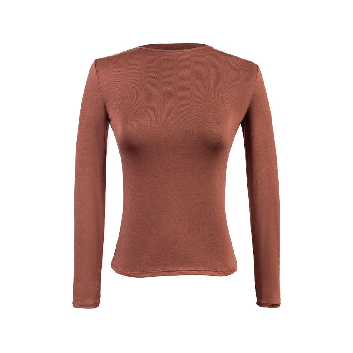 POLO M/L CUELLO REDONDO USAMBARA MARRON