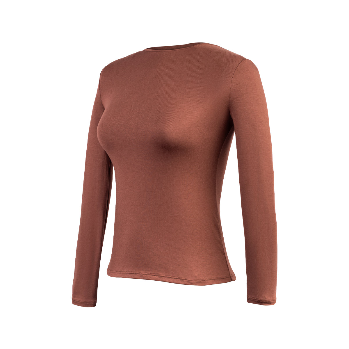 POLO M/L CUELLO REDONDO USAMBARA MARRON