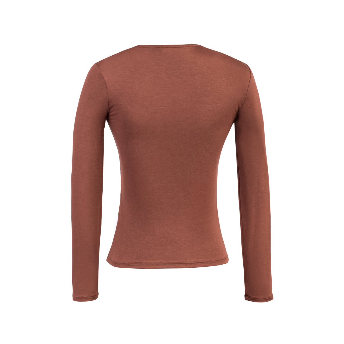 POLO M/L CUELLO REDONDO USAMBARA MARRON