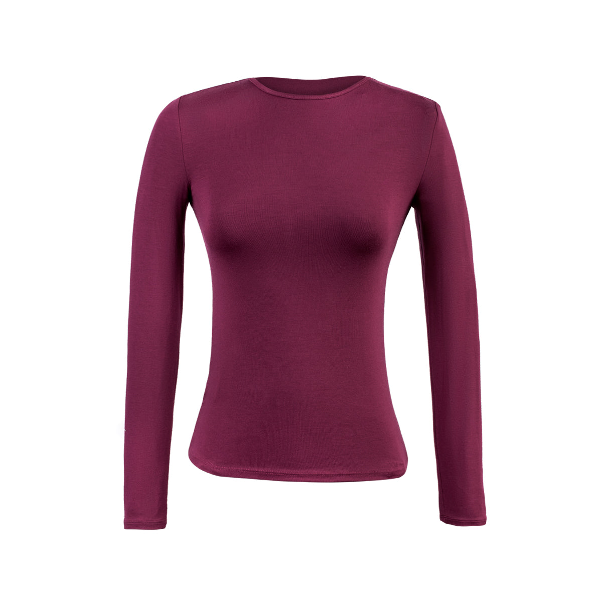 POLO M/L CUELLO REDONDO USAMBARA VINO