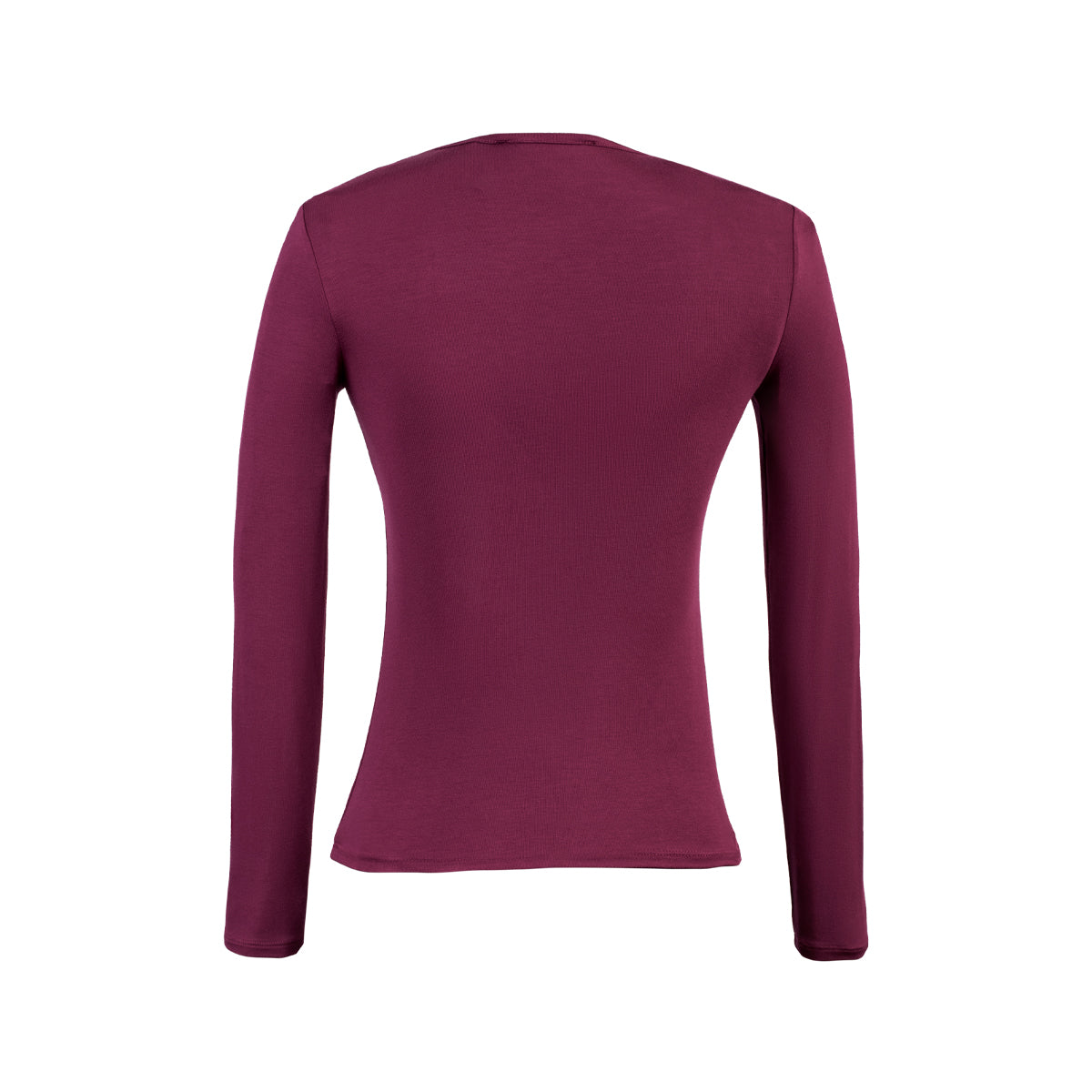 POLO M/L CUELLO REDONDO USAMBARA VINO