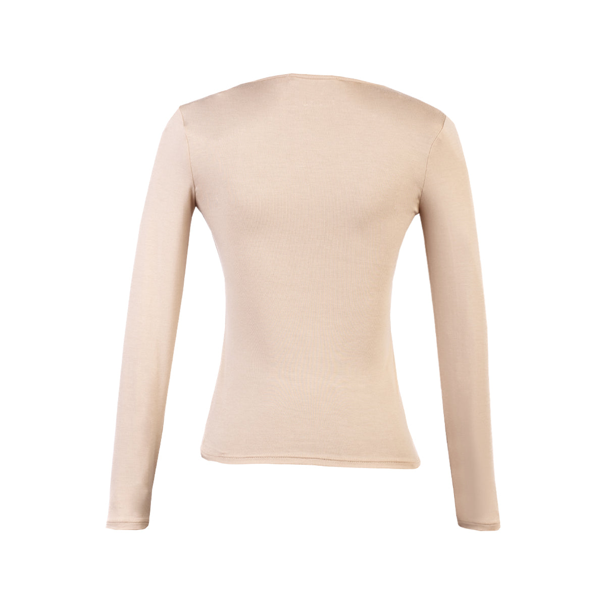 POLO M/L CUELLO V USAMBARA BEIGE